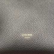 Fortok Celine Shoulder Sangle Bucket Bag Black Leather 189303 18x25x12cm - 5