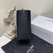 Fortok Celine Shoulder Sangle Bucket Bag Black Leather 189303 18x25x12cm - 2