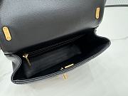 Fortok Chanel Mini Flap Bag Black Shiny Lambskin Pearls & Gold-Tone Metal 12.5x17x5cm - 2