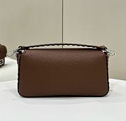 Fortok Fendi Baguette Dark Brown Bag 8610 28x6.5x15cm - 2