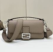 Fortok Fendi Baguette Grey Bag 8610 28x6.5x15cm - 1