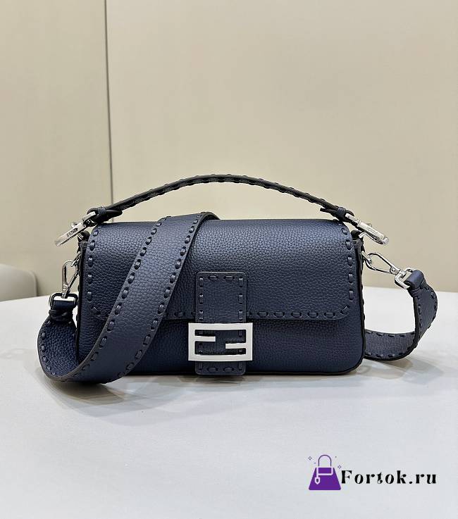 Fortok Fendi Baguette Black Bag 8610 28x6.5x15cm - 1