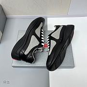 Fortok Prada Prada America's Cup Biker Fabric Sneakers Black - 4