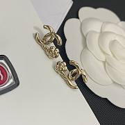 Fortok Chanel Camellia Letter Earrings - 6