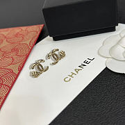 Fortok Chanel Camellia Letter Earrings - 2