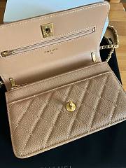 Fortok Chanel Handle Bag Beige A96068 17cm - 5