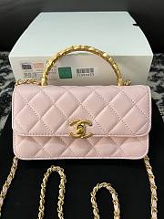 Fortok Chanel Handle Bag Light Pink A96068 17cm - 1