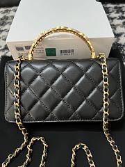 Fortok Chanel Handle Bag Black A96068 17cm - 3