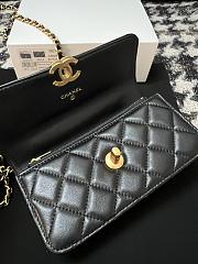 Fortok Chanel Handle Bag Black A96068 17cm - 2