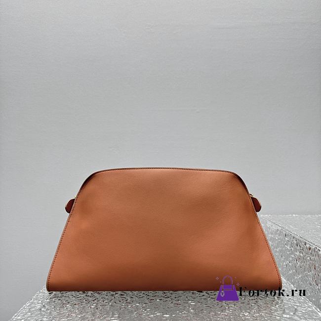 Fortok The Row Margaux EQ Clutch Brown 43x20x24cm - 1