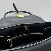 Fortok Miu Miu 24SS Baguette Bag Black 28.5x8x17cm - 5