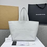 Fortok Alexander Wang Punch Wax Tote Bag White 32x23x24cm - 1