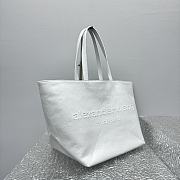 Fortok Alexander Wang Punch Wax Tote Bag White 32x23x24cm - 3