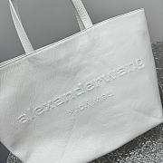 Fortok Alexander Wang Punch Wax Tote Bag White 32x23x24cm - 2