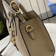 Fortok Gucci Small Tote Bag Beige With Hook Closure 24x17.5x8.5cm - 5