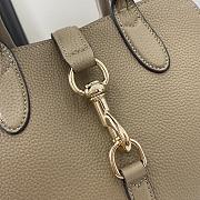 Fortok Gucci Small Tote Bag Beige With Hook Closure 24x17.5x8.5cm - 2