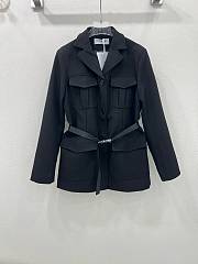 Fortok Dior Belt Jacket Black  - 1