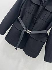 Fortok Dior Belt Jacket Black  - 2