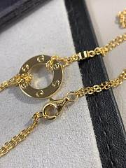 Fortok Cartier Love Necklace 2 Diamond Gold / Rose Gold / Silver - 5