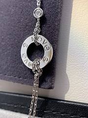 Fortok Cartier Love Necklace 2 Diamond Gold / Rose Gold / Silver - 3