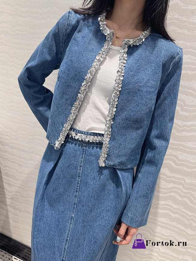 Fortok Miu Miu Denim Jacket & Skirt Set  - 1