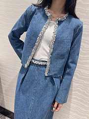 Fortok Miu Miu Denim Jacket & Skirt Set  - 1