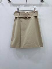 Fortok Burberry Canvas Wrap Skirt Beige - 1