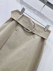 Fortok Burberry Canvas Wrap Skirt Beige - 6