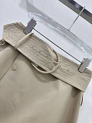 Fortok Burberry Canvas Wrap Skirt Beige - 2