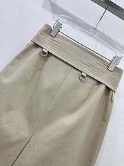 Fortok Burberry Canvas Wrap Skirt Beige - 4