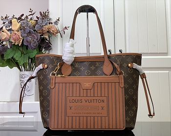 Fortok Louis Vuitton  Neverfull Inside Out MM Bag Brown M12061 32x27x14cm