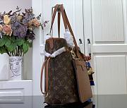 Fortok Louis Vuitton  Neverfull Inside Out MM Bag Brown M12061 32x27x14cm - 5