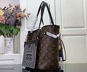 Fortok Louis Vuitton  Neverfull Inside Out MM Bag Black & Brown M12061 32x27x14cm - 4