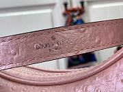 Fortok Louis Vuitton Loop PM Bag Pink Ostrich Leather N85900 23x13x6cm - 5