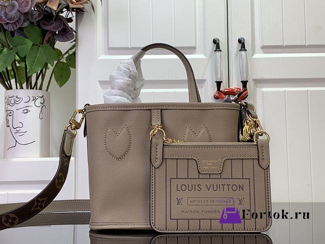 Fortok Louis Vuitton Neverfull Bandoulière Inside Out BB Bag Grey M12109 24x14x9cm - 1