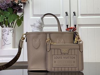 Fortok Louis Vuitton Neverfull Bandoulière Inside Out BB Bag Grey M12109 24x14x9cm