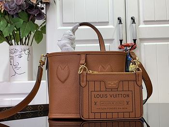 Fortok Louis Vuitton Neverfull Bandoulière Inside Out BB Bag Brown M12099 24x14x9cm