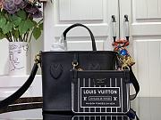 Fortok Louis Vuitton Neverfull Bandoulière Inside Out BB Bag Black M12099 24x14x9cm - 1