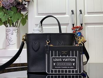 Fortok Louis Vuitton Neverfull Bandoulière Inside Out BB Bag Black M12099 24x14x9cm