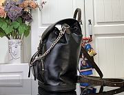 Fortok Louis Vuitton Montsouris PM Backpack Black M12587 28x30x18cm - 4