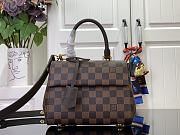 Fortok Louis Vuitton Cluny Damier Ebene Canvas Bag Brown N00097 20x16x7.5cm - 1