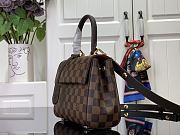 Fortok Louis Vuitton Cluny Damier Ebene Canvas Bag Brown N00097 20x16x7.5cm - 6