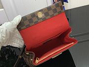 Fortok Louis Vuitton Cluny Damier Ebene Canvas Bag Brown N00097 20x16x7.5cm - 5