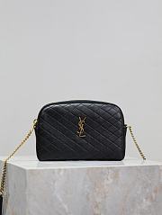 Fortok Saint Laurent Gaby Quilted Lambskin Chain Bag Black 733667 19x3x3.5cm  - 1