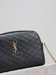 Fortok Saint Laurent Gaby Quilted Lambskin Chain Bag Black 733667 19x3x3.5cm  - 2