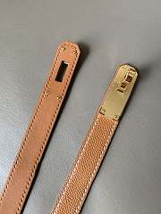 Fortok Hermes Classic 1.8 Kelly Epsom Calfskin Belt Brown - 3