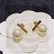 Fortok Celine Metal With Pearl Earrings - 2