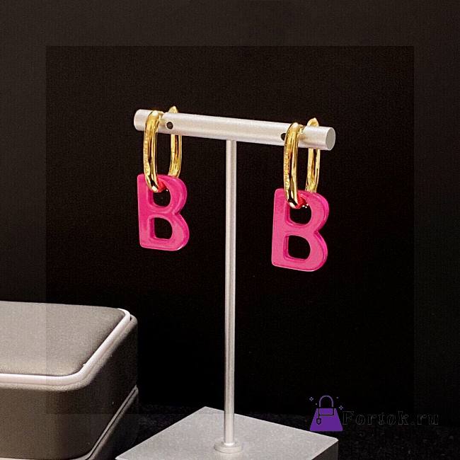 Fortok Balenciaga Earrings Pink / Green - 1