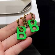 Fortok Balenciaga Earrings Pink / Green - 4