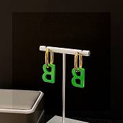 Fortok Balenciaga Earrings Pink / Green - 3